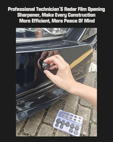 طقم قالب قطع ثقب مستشعر السيارة - 16-25 مم متوافق مع القطر - قطع دقة فينيل - مقطع دقيق لقطر الرادار - قوالب بلاستيكية من 10 قطع in Kuwait