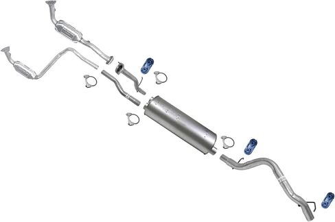 Left and Right Catalytic Converters Muffler Tail pipe Exhaust System Replacement Parts For Hummer H2 2003 2004 2005 2006 in Saudi Arabia