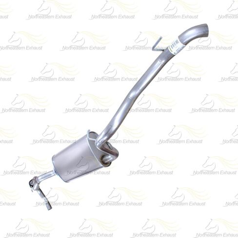 Northeastern Exhaust | Stainless Steel Y-Pipe, Muffler, Tail Pipe Exhaust System Kit Compatible for Jeep Liberty 2004 3.7L | Free Gasket and Clamps Included | Automotive Replacement Part in Saudi Arabia