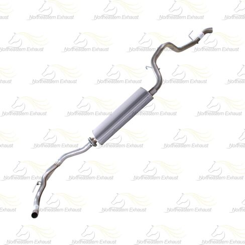 Northeastern Exhaust | Stainless Steel Y-Pipe, Muffler, Tail Pipe Exhaust System Kit Compatible for Jeep Liberty 2004 3.7L | Free Gasket and Clamps Included | Automotive Replacement Part in Saudi Arabia