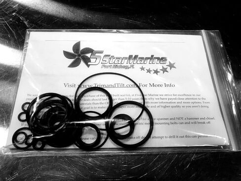 Rebuild Kit!! Johnson Evinrude OMC Trim & Tilt O-Ring & Seal Kit 434519 0434519 FSM011 in Saudi Arabia
