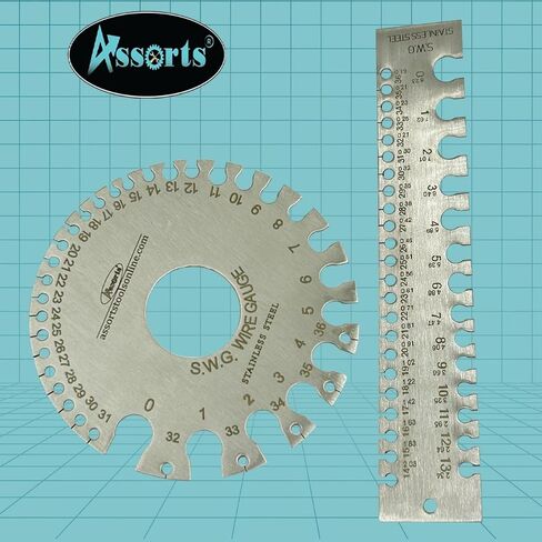 Stainless Steel Wire Gauge Measures Standard and Metric (Linear Scale) in Saudi Arabia