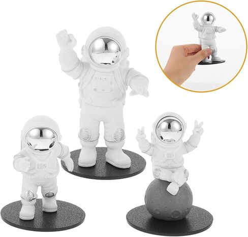 Cabilock 3pcs رائد الفضاء ديكور كارز سحر لوحة القيادة الفريدة من نوعها لسيارات رائد الفضاء للسيارة التمييز ذو طابع للسيارة لزينة المركبات المنزلية in Kuwait