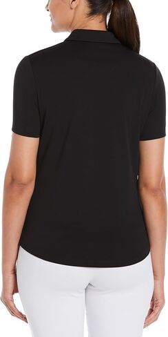 Perry Ellis Women's Classic Short Sleeve Golf Polo Shirt, Moisture-Wicking, Sun Protection, Enhanced Stretch, Breathable in Kuwait