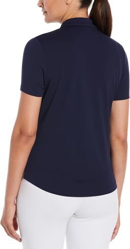 Perry Ellis Women's Classic Short Sleeve Golf Polo Shirt, Moisture-Wicking, Sun Protection, Enhanced Stretch, Breathable in Kuwait