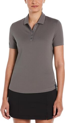 Perry Ellis Women's Classic Short Sleeve Golf Polo Shirt, Moisture-Wicking, Sun Protection, Enhanced Stretch, Breathable in Kuwait