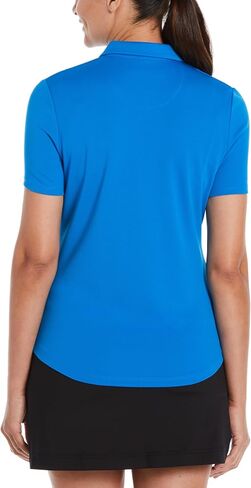 Perry Ellis Women's Classic Short Sleeve Golf Polo Shirt, Moisture-Wicking, Sun Protection, Enhanced Stretch, Breathable in Kuwait