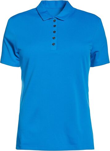 Perry Ellis Women's Classic Short Sleeve Golf Polo Shirt, Moisture-Wicking, Sun Protection, Enhanced Stretch, Breathable in Kuwait