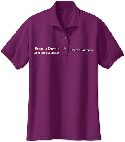 Custom Embroidered Polo Shirts for Women Personalized Add Your Name Text Polo Shirts for Ladies in Saudi Arabia