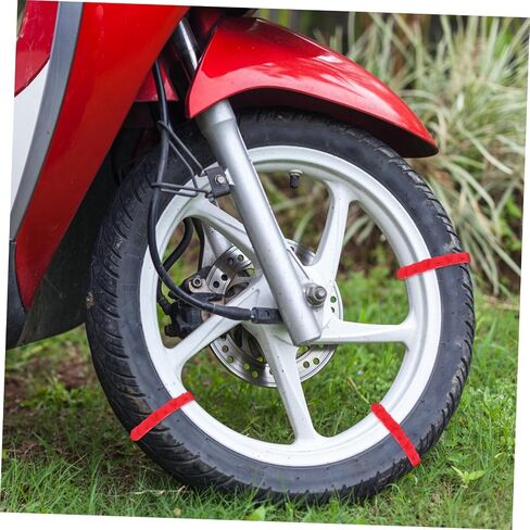 Zerodeko 10pcs Nylon Tire Snow Chains for Motorcycle Electric Bikes Scooters Skid Wheel Traction for Snow Mud Ice Quick Installation Fit in Saudi Arabia