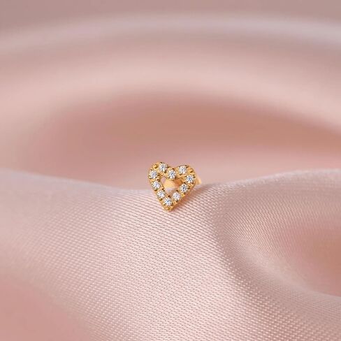 مسطح عشيق بطولة غضروف الأقراط لنساء للنساء 18G التيتانيوم الذهب tragus cz flatback helix silverless piercing 14k صغير الأزرار الصغيرة المجوهرات in Kuwait