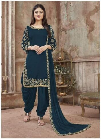 Henith Collection Ready to Wear Indian Pakistani Ethnic Wear Designer Punjabi Salwar Kameez Patiala Suit for Women in Kuwait