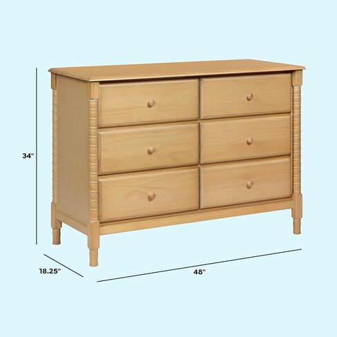 DaVinci Jenny Lind Spindle 6-Drawer Dresser in White in Kuwait