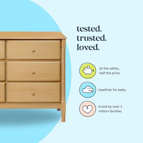 DaVinci Jenny Lind Spindle 6-Drawer Dresser in White in Kuwait