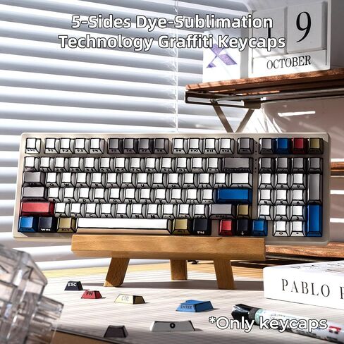 XVX Retro PBT Keycaps, Custom Key caps, Cherry Profile Dye Sublimation Keycap Set Suitable for 60% 65% 75% 100% Cherry Gateron MX Switches Mechanical Keyboard in Saudi Arabia