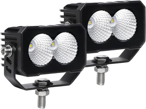EXZEIT 3 Inch Small light Pods 40W Auxiliary Lights for Motorcycle Bike Little Car Fog Lights Backup Lights for Truck Trailer, 12/24V, Flood Beam in Kuwait
