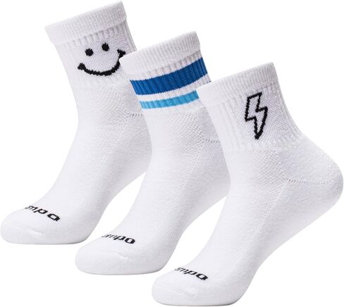 Performance Golf Socks – Premium Quarter-Height, Moisture-Wicking Athletic Socks with Mixed Designs Variety 3-Pack in Kuwait