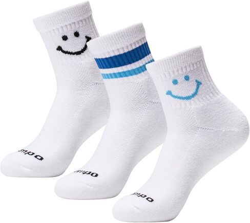 Performance Golf Socks – Premium Quarter-Height, Moisture-Wicking Athletic Socks with Mixed Designs Variety 3-Pack in Kuwait