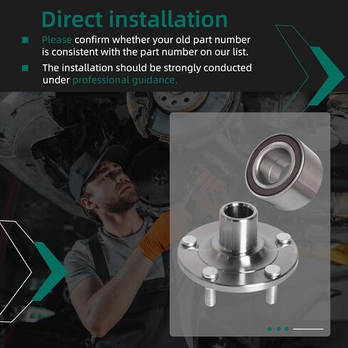 مجموعة محمل العجلات الأمامية التي تناسب Mazda 3 2009-2013 ، ملائمة لـ Mazda 5 2006-2010 2012-2015 ، LH Driver أو RH Side Prastenger ، OE 930-003 930003 Hub00083 Hub00199 Hub00812 WB000026 WB000026 in Saudi Arabia