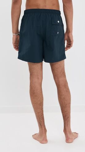 Bather Men's Solid Navy Swim Trunks 5" in Saudi Arabia