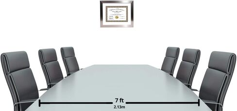 Creative Picture Frames Stainless Steel Finish Document Frame Displays 8.5" by 11" with Mat or 11" by 14" without mat includes Stand & Wall Hanger in Saudi Arabia