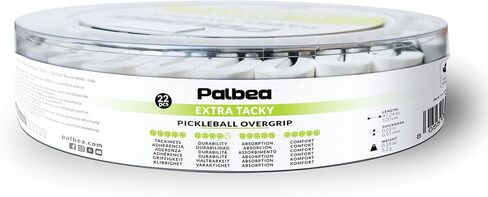 Pickleball OverGrip Tape - Pack of 3/6/12/22/60 - Extra Tacky White Pickleball Grip Tape - High Sweat Absorption & Non-Slip Soft Touch. Accessories Designed to Enhance Your Pickleball Paddle Grip Tape in Saudi Arabia
