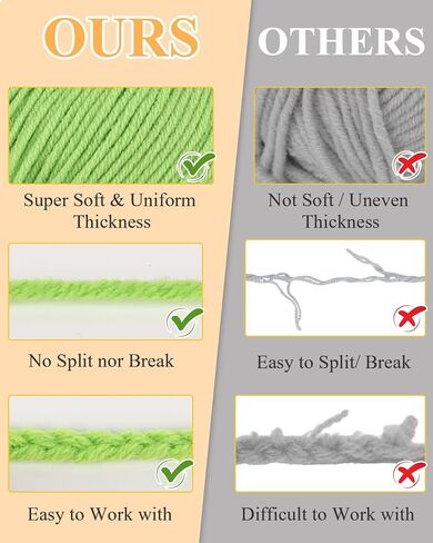 Cotton Yarn for Crocheting, Aeelike 20 PCS Cotton Yarn Set Multicolored for DIY Crafts & Small Projects, Super Soft Milk Cotton Yarns for Beginner Professional, Ideal Gift in Kuwait