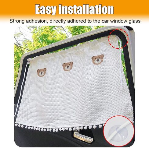 ستارة شمس Sun Sun Sun Sun Sun للطفل - Blackout UV Protection Window Shades مع كوب الشفط للمقعد الخلفي - ظلال شاشة Windows التلقائية (خمس أزهار صغيرة) in Saudi Arabia