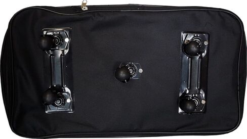 36" Black Rolling Wheeled Expandable Duffle Bag Spinner Suitcase Luggage - 5 Wheels in Saudi Arabia
