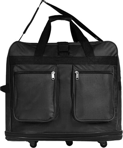 40 "" Navy Blue Large Rolling 6 Duffel Bag Bag حقيبة سبينر حقيبة (أسود) ، BLK1PK40 in Kuwait