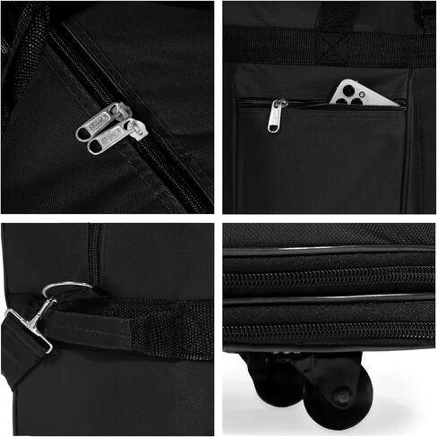 40 "" Navy Blue Large Rolling 6 Duffel Bag Bag حقيبة سبينر حقيبة (أسود) ، BLK1PK40 in Kuwait