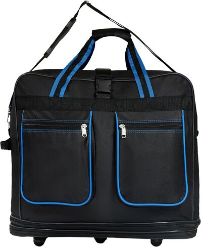 40 "" Navy Blue Large Rolling 6 Duffel Bag Bag حقيبة سبينر حقيبة (أسود) ، BLK1PK40 in Kuwait