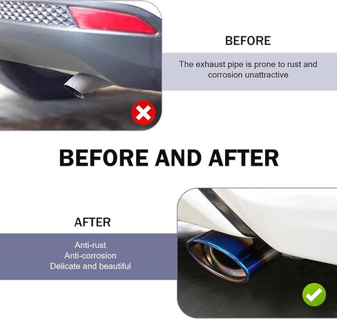 Dual Exhaust Tip, Stainless Steel Bending Muffler Exhaust with Bolt, 2.5" Inlet Dual Tail Pipe Muffler Tip, Exhaust Pipe Modification Accessories, Universal Muffler Tail for Cars (Silver) in Saudi Arabia