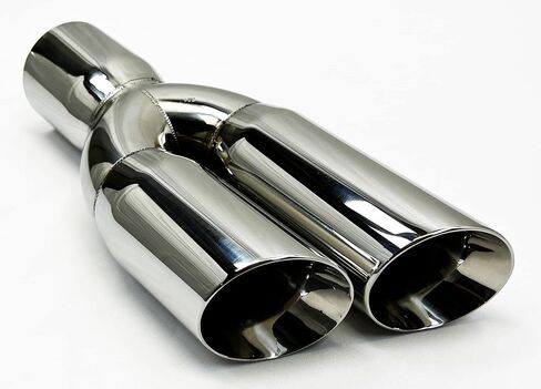نصيحة العادم 3.00 "مدخل 3.00" منفذ 13.00 "WDWDRS30013-300-HP-SS مائل مزدوج مائل 304 نصيحة عادم Wesdon غير القابل للصدأ in Saudi Arabia