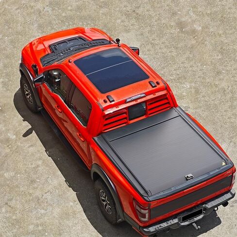 Heavy-Duty Retractable Hard Truck Bed Tonneau Cover Compatible for GMC Hummer EV 2022 2023 2024 2025 High Grade Aluminum Bed Cover with Lock Pickup Accessories(Key Lock) in Saudi Arabia