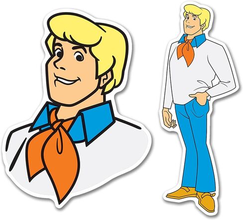 Elektroplate مرخص رسميا Scooby-doo وعلامة الشارات الديناميكية | Premium Auto-Screen All Deather Vinyl Sticker للسيارة ، زجاجة ماء ، كمبيوتر محمول ، مبرد ، مصد ، هاتف | صنع في الولايات المتحدة | مجموعة 2 in Kuwait