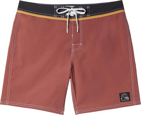 Quiksilver - Mens Original Straight Leg Solid 18 Boardshort, Color Henna, Size: 33 in Saudi Arabia