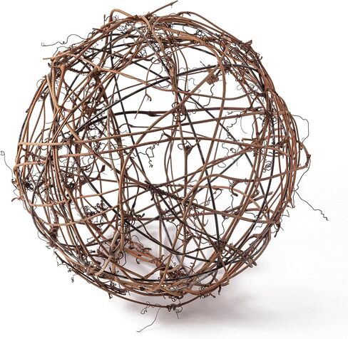 Ashland 10 "Grapevine Ball Natural Revoration Revoration لحفلات الزفاف وأعياد الميلاد والحفلات والأعياد-1 حزمة in Kuwait