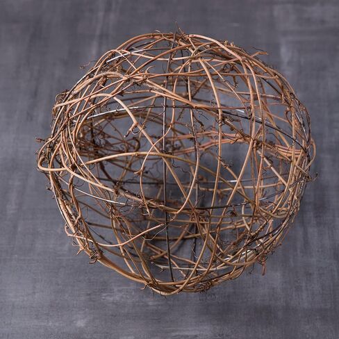 Ashland 10 "Grapevine Ball Natural Revoration Revoration لحفلات الزفاف وأعياد الميلاد والحفلات والأعياد-1 حزمة in Kuwait
