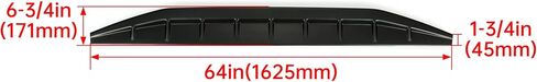 المفسد الخلفي Kuafu متوافق مع 2015-2020 Ford F150 Top Protector Cover Capt Matte Black in Kuwait