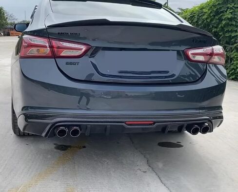 جناح المفسد الجذع الخلفي مناسب لشيفروليه تشيفي ماليبو سيدان 2016-2024 LS/LTZ/RS/Premier Gloss Black Sport Style Decklid Lip Excessories in Saudi Arabia