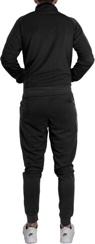 Galaxy by Harvic Men's Moisture Wicking Performance Active Sweater Track Jacket & Jogger 2-Piece Classic Set (Sizes, S-2XL) in Saudi Arabia