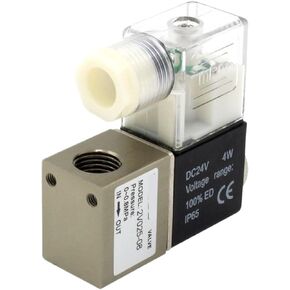 2V025-08 عادةً ما يكون 12 فولت 24V 220V 1/4 "BSP 2 الطريق 2 الموضع الصمام الملف اللولبي 2V025-08 صمام التحكم الهوائي (مع تركيبات 8 مم ، 2V025-08 AC220V) in Kuwait