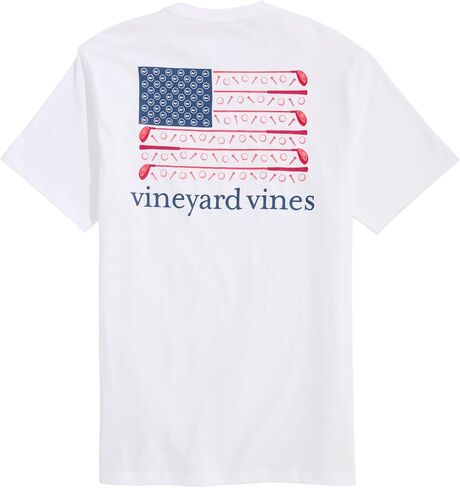 Vineyard Vines Men Men Americana Golf Flag Flag أقصر الأكمام in Kuwait