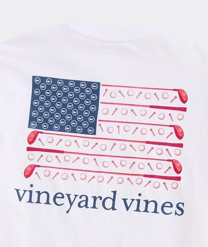 Vineyard Vines Men Men Americana Golf Flag Flag أقصر الأكمام in Kuwait