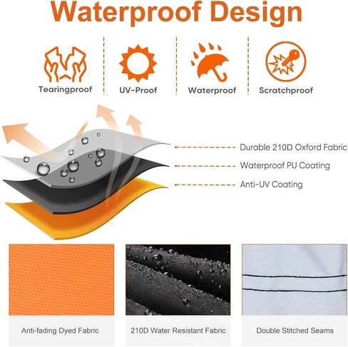 غطاء سيارة Neverland SUV Cover Universal Fit Cover Cover Cover Cover All Weather for SUV Outdoor Indoor UV Sun Rain Gu Rupp Protection SUV حتى 200 '' in Saudi Arabia