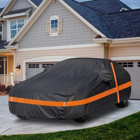 غطاء سيارة Neverland SUV Cover Universal Fit Cover Cover Cover Cover All Weather for SUV Outdoor Indoor UV Sun Rain Gu Rupp Protection SUV حتى 200 '' in Saudi Arabia