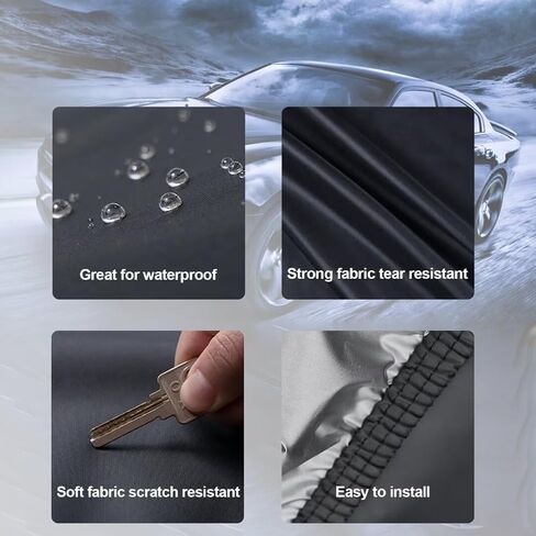 غطاء سيارة Kayme Hatchback مناسب لـ Toyota Corolla IM (2017-2018) السيارات جميعها مقاومة للماء ، حماية من أمطار الشمس في الهواء الطلق ، مع باب القفل والسكان. in Kuwait