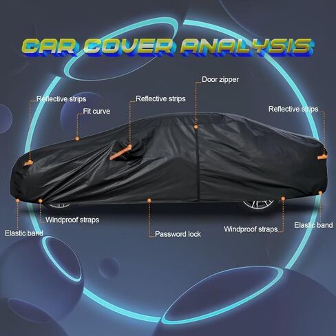 غطاء سيارة Kayme Hatchback مناسب لـ Toyota Corolla IM (2017-2018) السيارات جميعها مقاومة للماء ، حماية من أمطار الشمس في الهواء الطلق ، مع باب القفل والسكان. in Kuwait