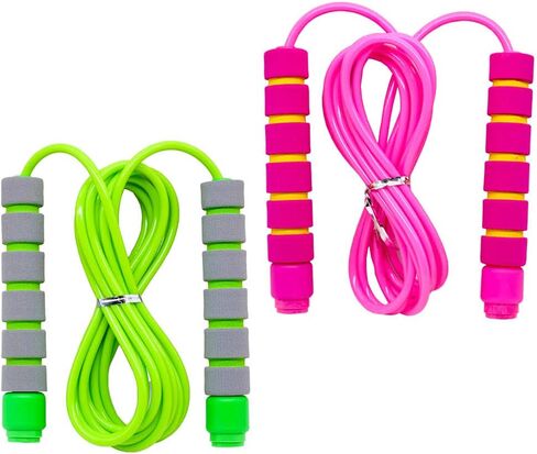 Adjustable Soft Skipping Rope with Skin-Friendly Foam Handles for Kids, Children, Students and Adults, Fitness Jump Rope For Outdoor, Party Favor, Exercise Activity in Kuwait